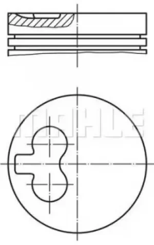 Image of Piston 0298212 by MAHLE Original