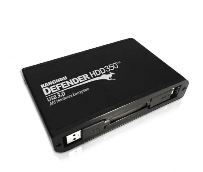 Image of iStorage iStorage Kanguru Defender HDD350 2 TB| Secure External Hard Drive| FIPS 140-2 Certified AES-XTS 256-bit Hardware Encryption Optional Remo