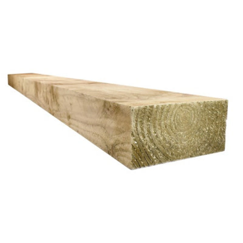 Image of Snowdon Timber Treated Sleeper (H) 100mm (W) 200mm (L) 2.4M - Pack Of 2