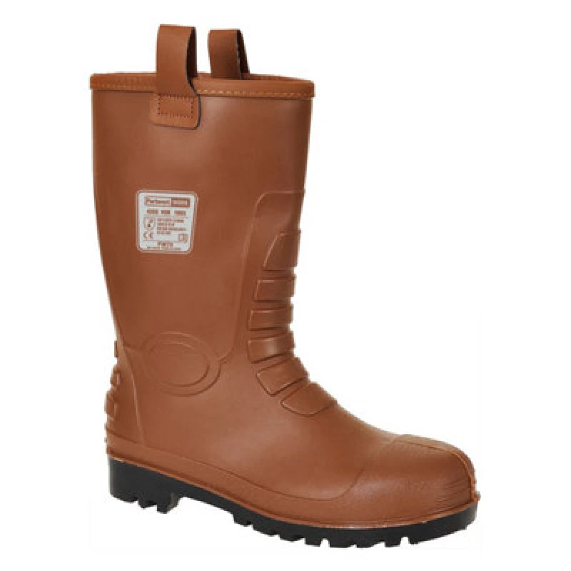 Image of Portwest Neptune S5 CI Waterproof Rigger Safety Boots FW75TAR36 Colour: Tan