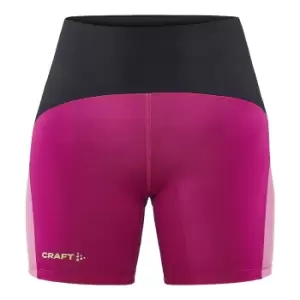 Image of Craft Womens/Ladies Pro Hypervent Shorts (XS) (Black/Roxo)