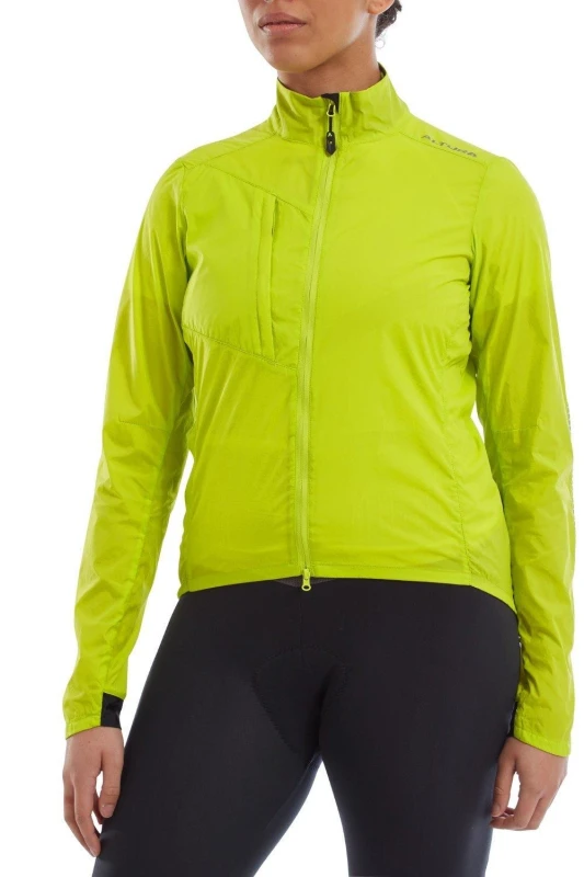 Image of Altura Airstream Womens Windproof Jacket 16 LIME - Cycles UK