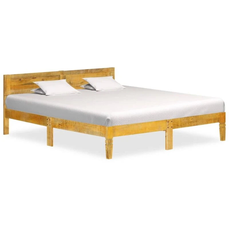 Image of VIDAXL Bed Frame without Mattress Solid Mango Wood 180cm Vidaxl 8719883997315