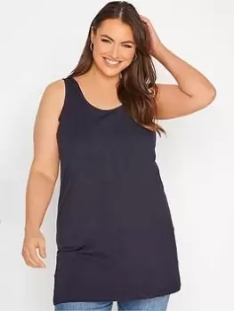 Image of Yours Longline Vest Navy, Size 26-28, Women