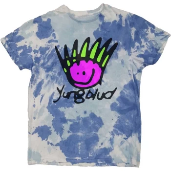 Image of Yungblud - Face Unisex Medium T-Shirt - Blue