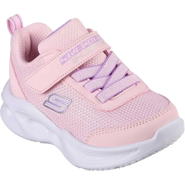 Image of Skechers Girls Sola Glow Lightweight Trainers UK Size 4 (EU 21) Light Pink SKE2214-LTPK-4