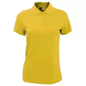 Image of SOLs Womens/Ladies Prime Pique Polo Shirt (XL) (Gold)