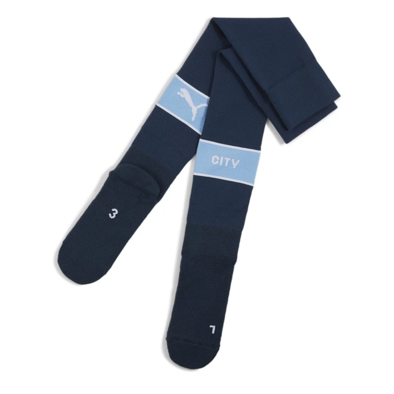 Image of Puma Manchester City Home Socks 2024 2025 - Blue Blue 4 -8