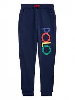 Image of Ralph Lauren Boys Polo Joggers - Navy, Size 6 Years