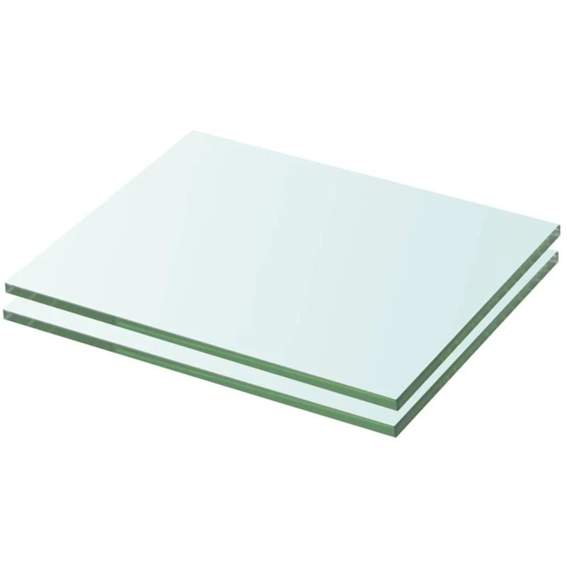 Image of VIDAXL Vidaxl - Shelves 2 pcs Panel Glass Clear 20x20cm 3051544