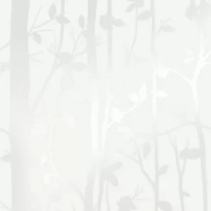 Image of Laura Ashley Cottonwood Pearlescent White Wallpaper