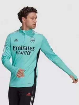 Image of adidas Mens 21/22 Arsenal Training Top, Green Size M Men