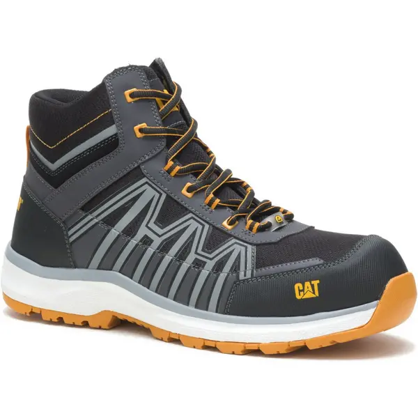 Image of CAT Workwear Mens Charge Hiker Saftey Boots UK Size 6 (EU 40) Black/Orange CAT839-BLKOR-6