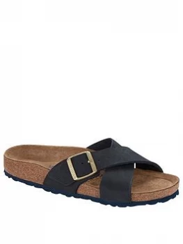 Image of Birkenstock Siena Nubuck Sandal - Midnight, Midnight, Size 5, Women