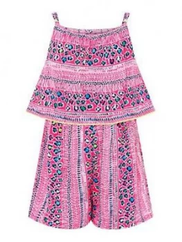 Image of Monsoon Girls Sustainable Ava Playsuit - Pink