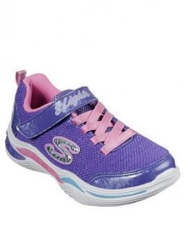 Image of Skechers Girls Power Petals Trainers - Purple