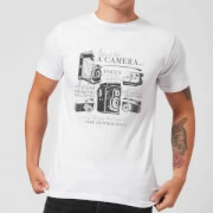 Image of Life Is Like A Camera T-Shirt - White - 3XL