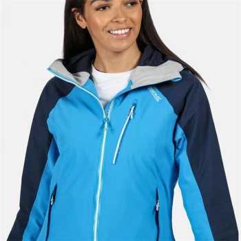 Image of Regatta Blue 'Birchdale' Waterproof Hooded Shell Jacket - 8