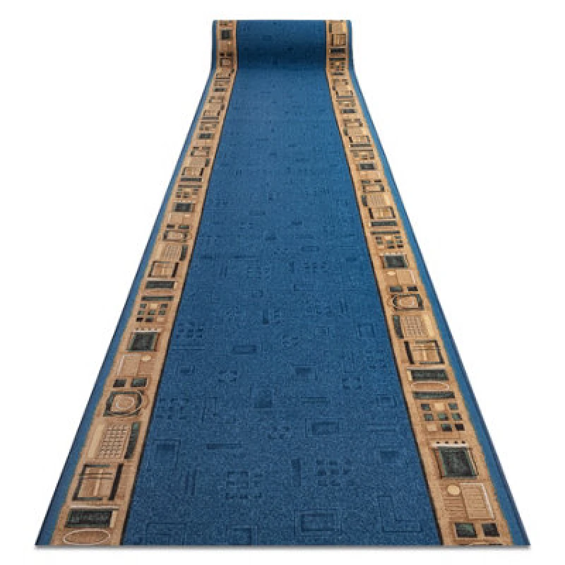 Image of RugsX Runner Anti Slip Jena Blue 67Cm 67X100 Cm