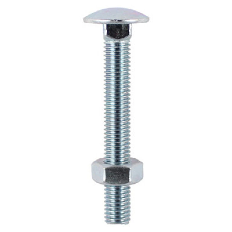 Image of Coach Bolts and Nut Zinc Plated 12200CBB Size: M12
