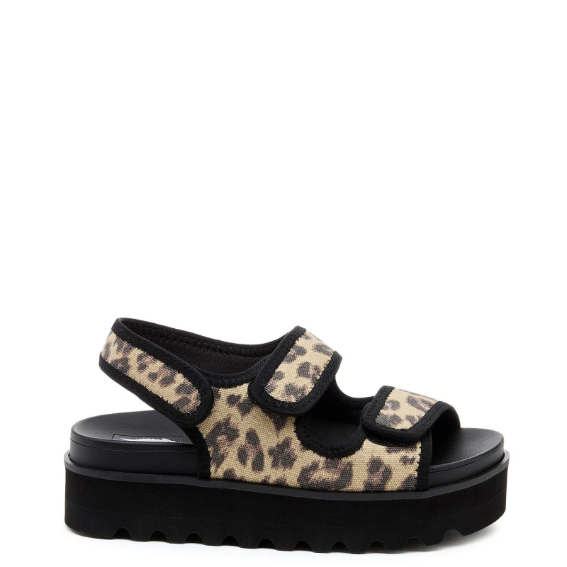 Image of (Multicoloured, 7 (Adults')) Rocket Dog Balmy Dexter Textile Womens Tan/Black Sandals