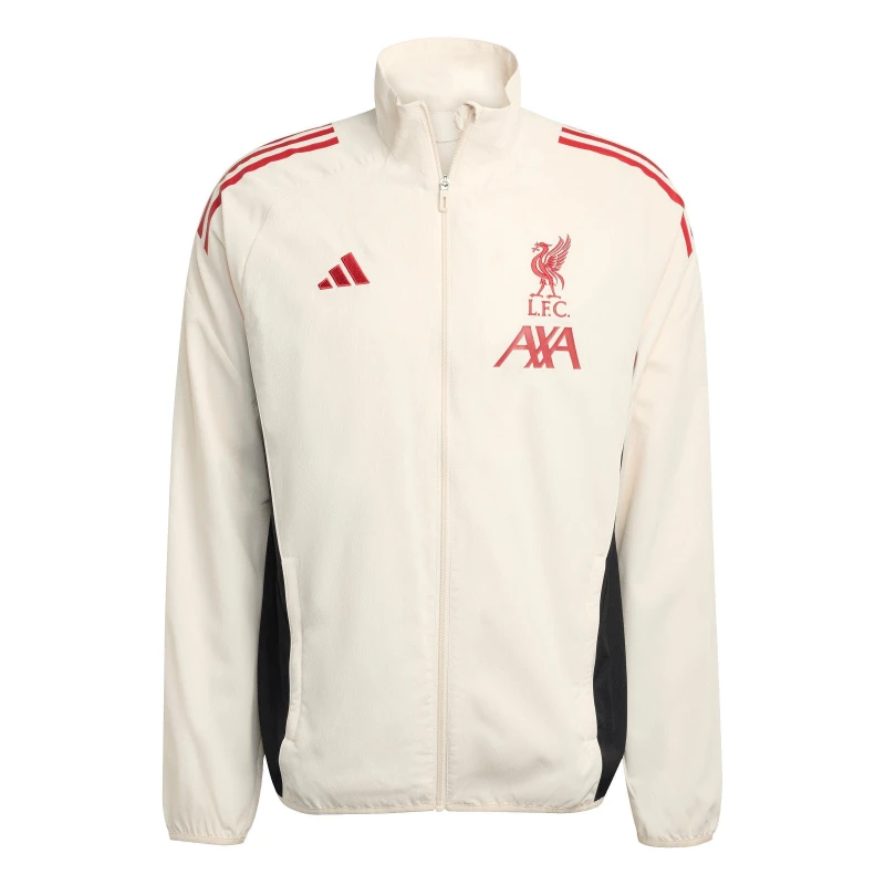Image of adidas Liverpool Pre Match Jacket 2025 2026 Adults White male M