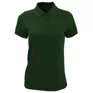 Image of SOLs Womens/Ladies Prime Pique Polo Shirt (XXL) (Bottle Green)