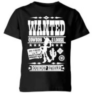 Image of Toy Story Wanted Poster Kids T-Shirt - Black - 9-10 Years