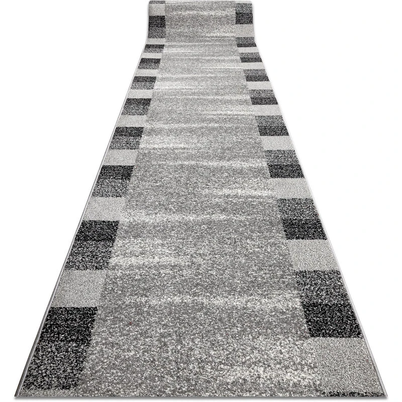Image of RUGSX Runner silver Etna frame, sand grey 70cm grey 70x100cm @228386