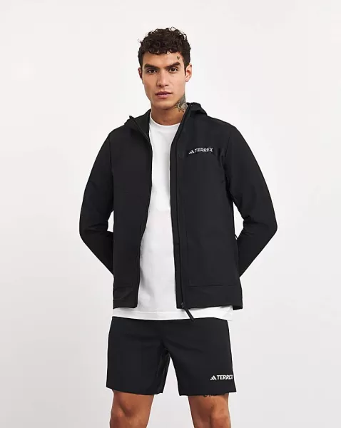 Image of adidas Terrex Mens Softshell Jacket - Black Size M, Men
