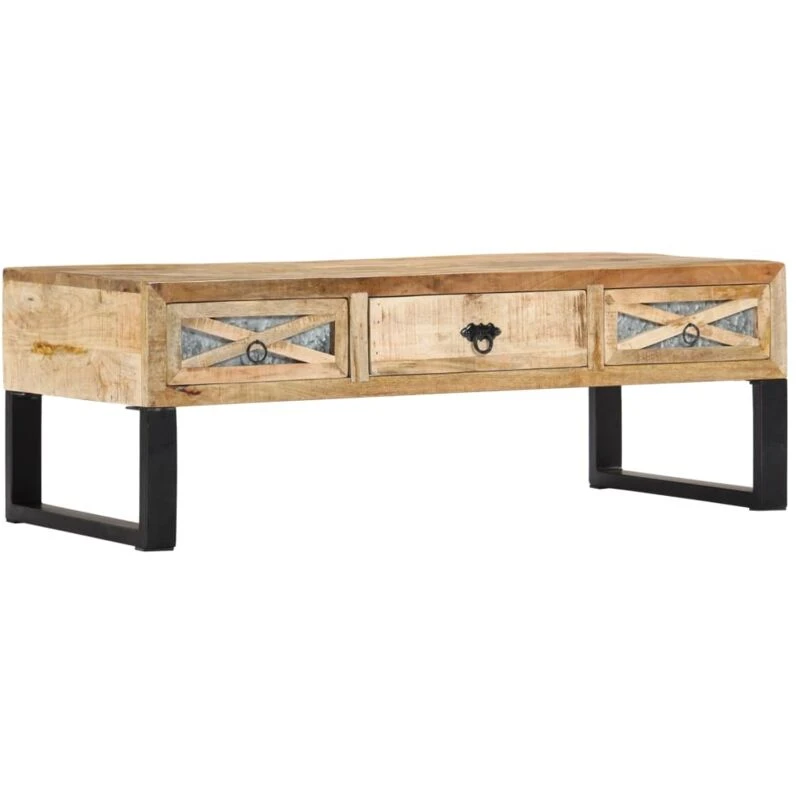 Image of VIDAXL Coffee Table 110x50x38cm Solid Mango Wood Vidaxl 8719883609805