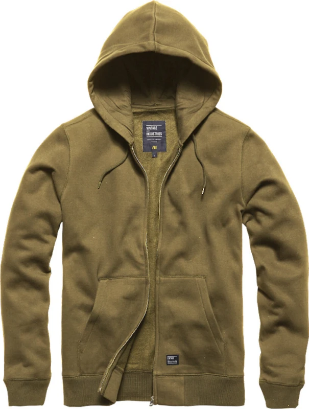Image of Vintage Industries Redstone Hoodie Hooded zip taupe XL Men