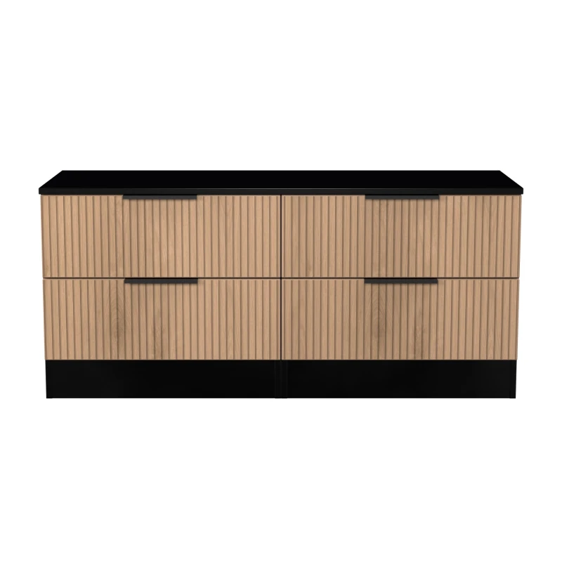 Image of Welcome Furniture Ready Assembled Java 4 Drawer Bed Box, Black JAV036SEBK