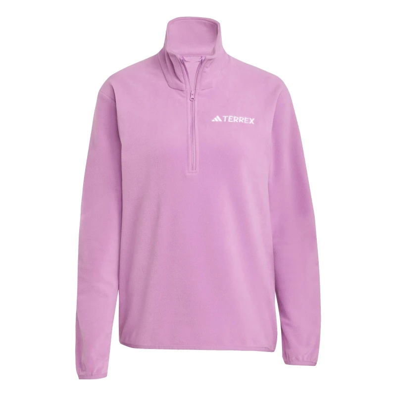 Image of Womens 1/2 zip fleece adidas Terrex Essentials Rose Female XL