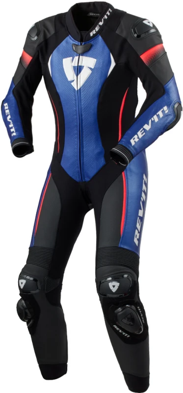 Image of REV'IT! Xena 4 Ladies One Piece Suit Black Blue Size 38