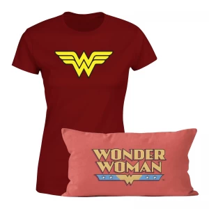 Image of Wonder Woman T-Shirt And Cushion Bundle - Mens - XXL