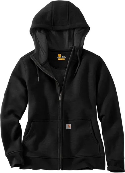Image of Carhartt Clarksburg Full Zip Ladies Hoodie, black, Size XS for Women
