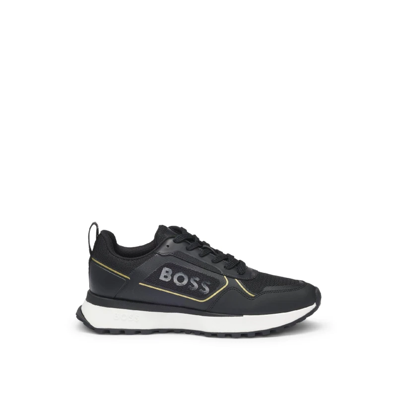 Image of Boss Mens Jonah Runners Low-Top Trainers Black male 6 (40)