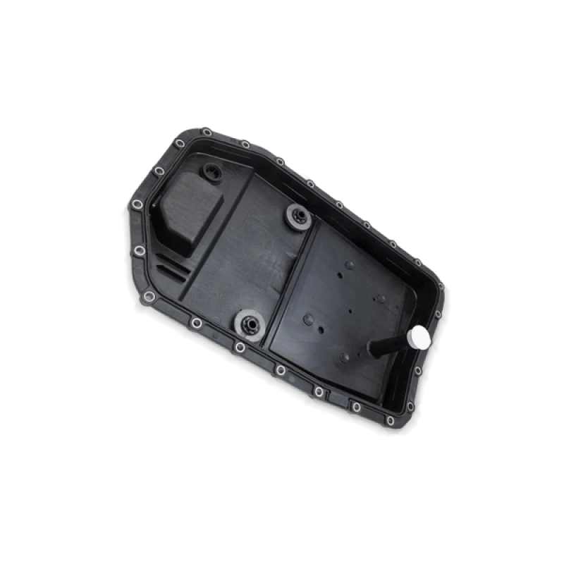 Image of RIDEX 3105O0004 Oil Pan, automatic transmission with oil drain plug Plastic Oil Pan,automatic transmission (3105)