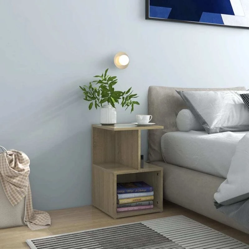 Image of VIDAXL Bedside Cabinet Sonoma Oak 35x35x55cm Engineered Wood Vidaxl 8720286558584