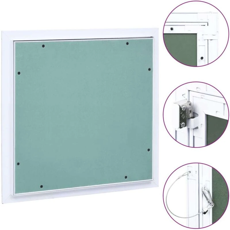 Image of VIDAXL Access Panel with Aluminium Frame and Plasterboard 200x200 mm Vidaxl 8719883872100