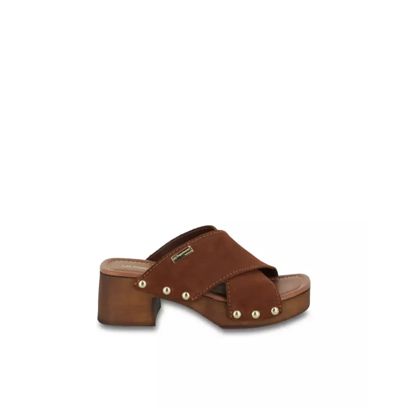 Image of Les Tropeziennes par M.Belarbi Womens heeled mules Les Tropeziennes par M.Belarbi Pipa Marron Female 36