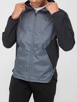 Image of Urban Armor Gear Stretch Woven Hooded Jacket - Black/Grey