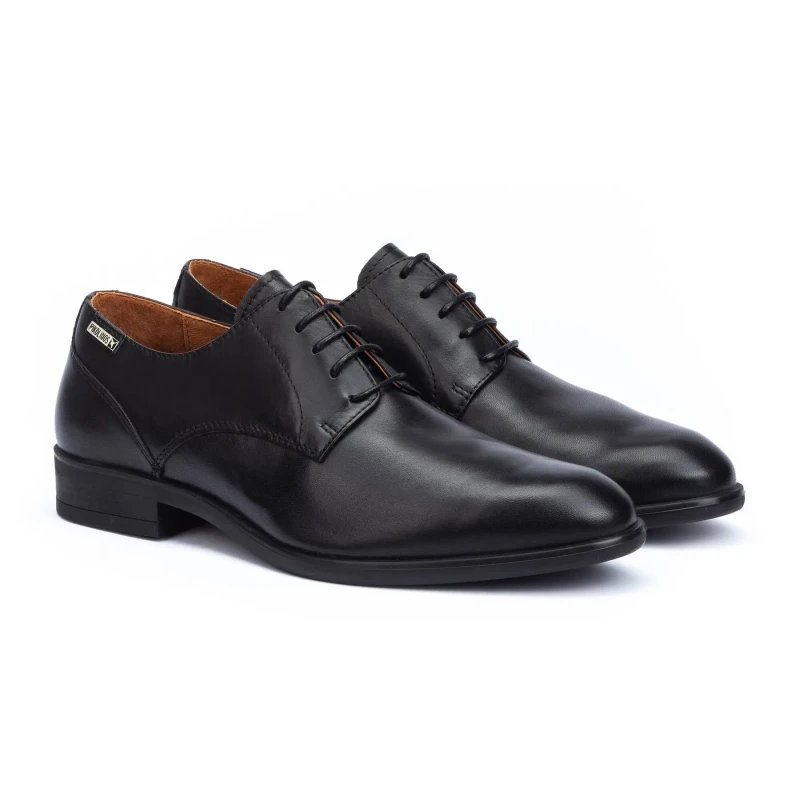 Image of Pikolinos Bristol M7J-4187 Leather Mens Comfort Shoes - Black - Size:UK 8