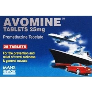 Image of Avomine 25mg tablets 28s