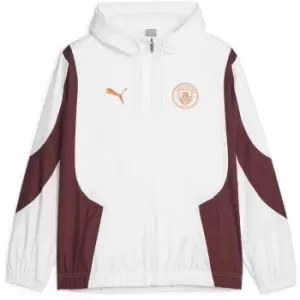 Image of Puma Manchester City Anthem Jacket Adults 2023 2024 - Orange