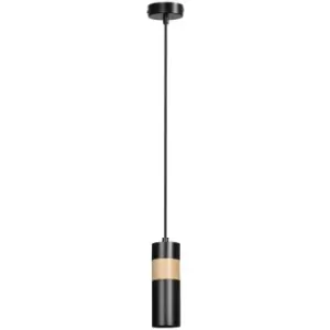 Image of Emibig Akari Black Slim Pendant Ceiling Light 1x GU10