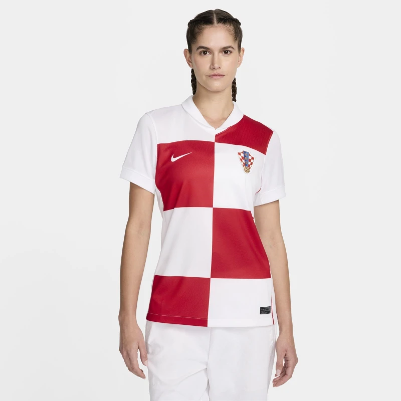 Image of Nike Croatia Home Shirt 2024 Womens White female 10 (S)