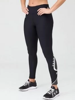 Image of Urban Armor Gear Heatgear; Graphic Swerve Leggings - Black