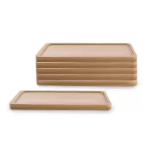 Image of Bamboo Base for Ceramic Planters - Set of 6 M&W